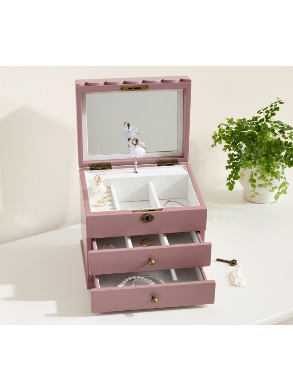 POTTERY BARN KIDS Penny Jewelry Box in Soft Berry